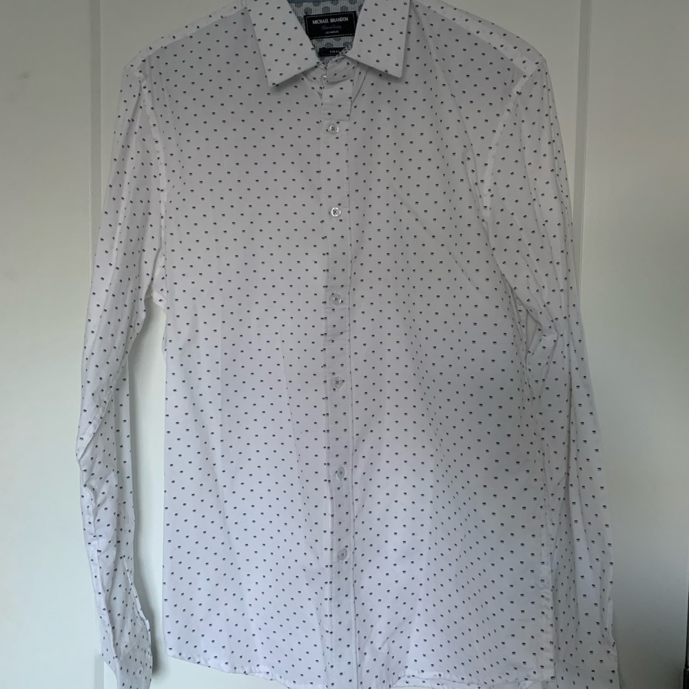 Patterned button down shirt
